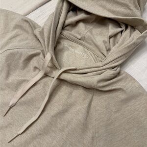 Outdoor Voices Beige Hoodie XS | Lightweight Pullover Sweatshirt